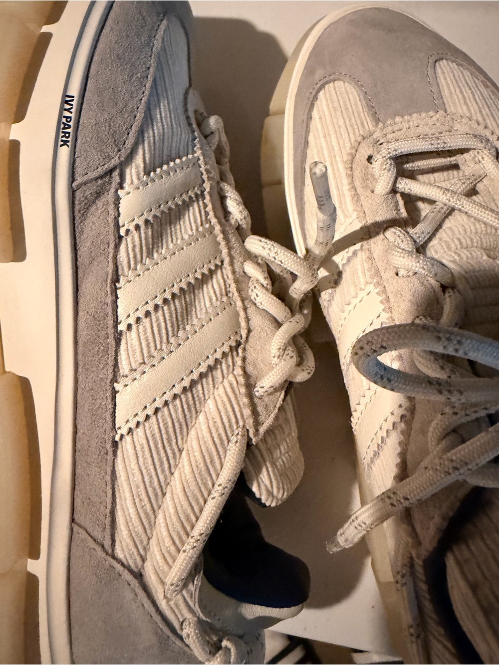 adidas Cream & Yellow IVY PARK Logo Sole Patch